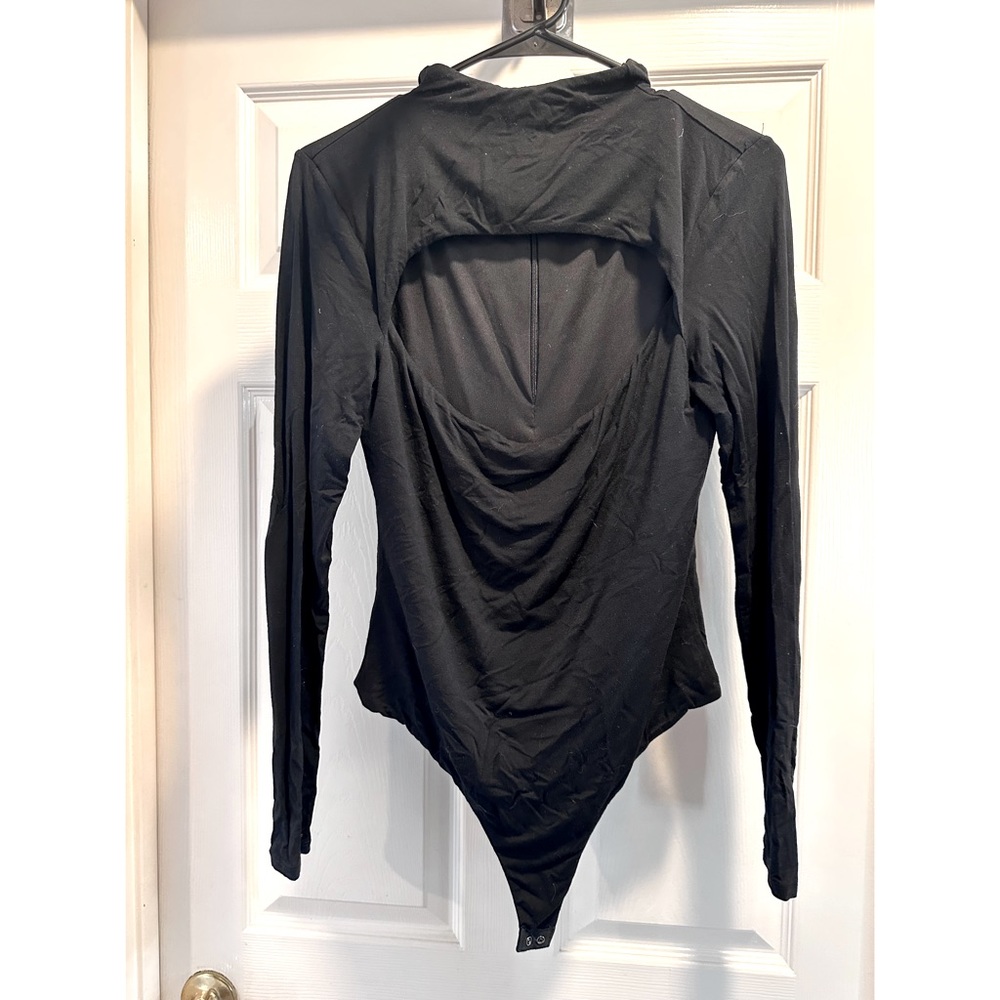 Lovers + Friends long sleeve cut out bodysuit